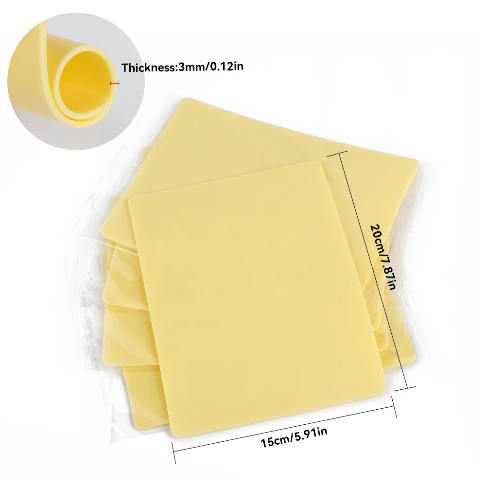 DM 15/10/8/5/1pcs Tattoo Practice Skin 3MM Silicone Fake Skin Double-Sided for Permanent Makeup Training Supply Tattoo Accessory 3