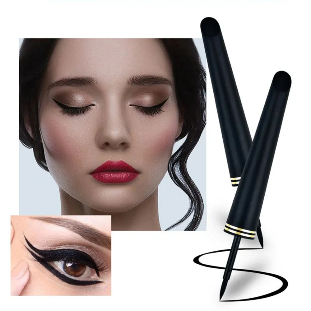 Black Liquid Eyeliner Natural Smooth Eye Liner Pencil Lasting Waterproof Quick Dry Non-Smudging Eye Durable Makeup Cosmetics