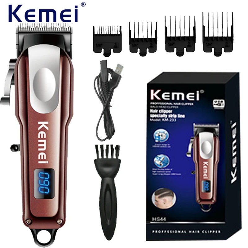 

KEMEI Hair Clippers for Men Trimmer for Professional Hair Beard Trimmer Barber Hair Cut Grooming Kit Machine Cordless Quiet