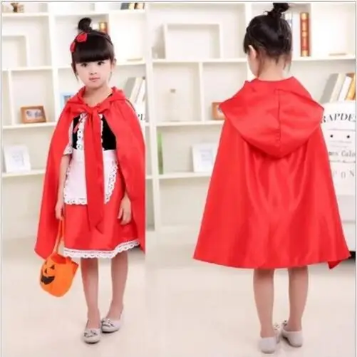REXREII Baby Little Red Riding Hood Costume – Dress With Cape, Halloween Christmas Birthday Outfit, 12-18 Months - View #6