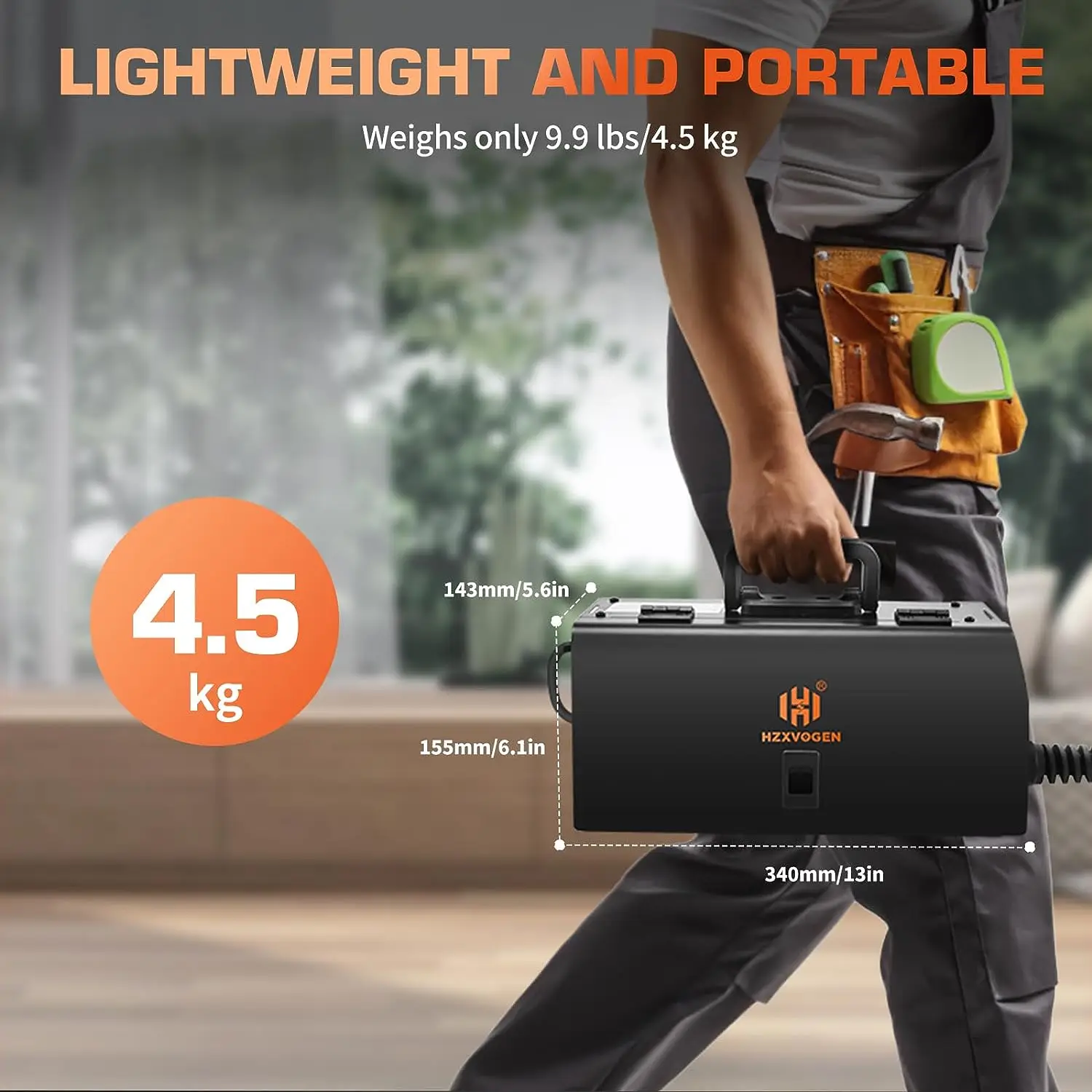 HZXVOGEN Non-Gas MIG Semi-automatic Welding Machine 800F Golden Helmet For Gasless Iron Soldering Welder сварочный полуавтомат
