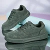 Women's Fashionable Low-Top Sneakers - Comfortable, Non-Slip, Versatile White Sneakers with Lace-Up Closure 1