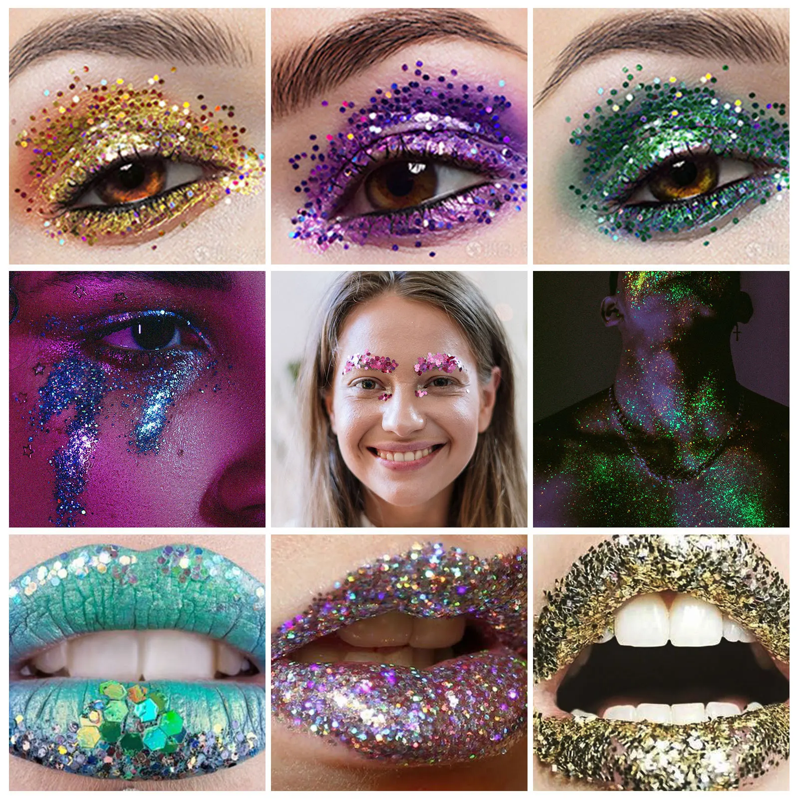 Tattoo Glue Eye Glitter Primer Gel Sequined Primer Makeup Cream Waterproof Sequin Glitter Eyeshadow Glue Korean Cosmetics