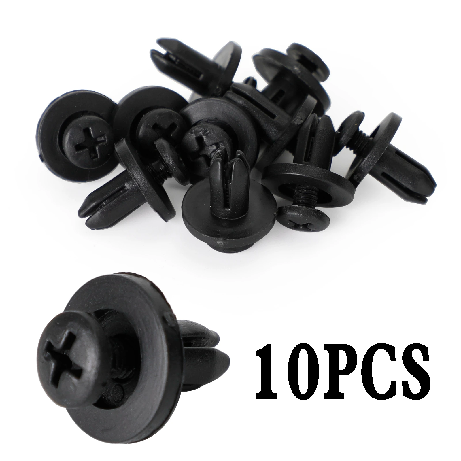 

6mm Auto Fastener Clip Plastic Clips Fasten Bumper Door For Cars 100pcs Trim Fitting Disassembly Tool Remove Retain Rivets