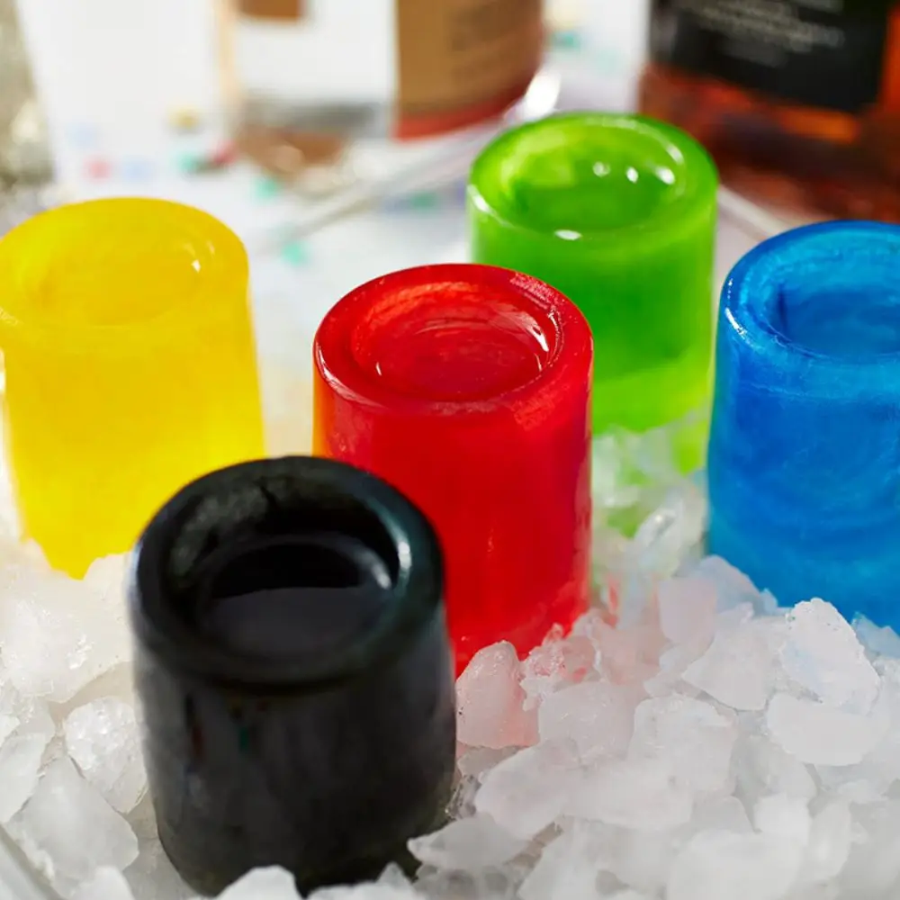 Silicone Ice Cube Mold 4 Cup Shape Tray Make Shot Glass Summer Bar Party Frozen Whiskey Beer Cocktail Cold Drinking Kitchen Tool