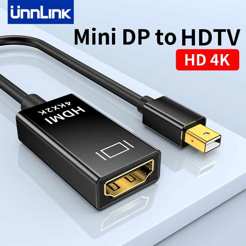 Unnlink 4K Mini Dp A Hdmi O Dp Cavo Adattatore Displayport A Hdmi Convertitore Maschio A Femmina Per Macbook Pro Air Mac Surface Pro