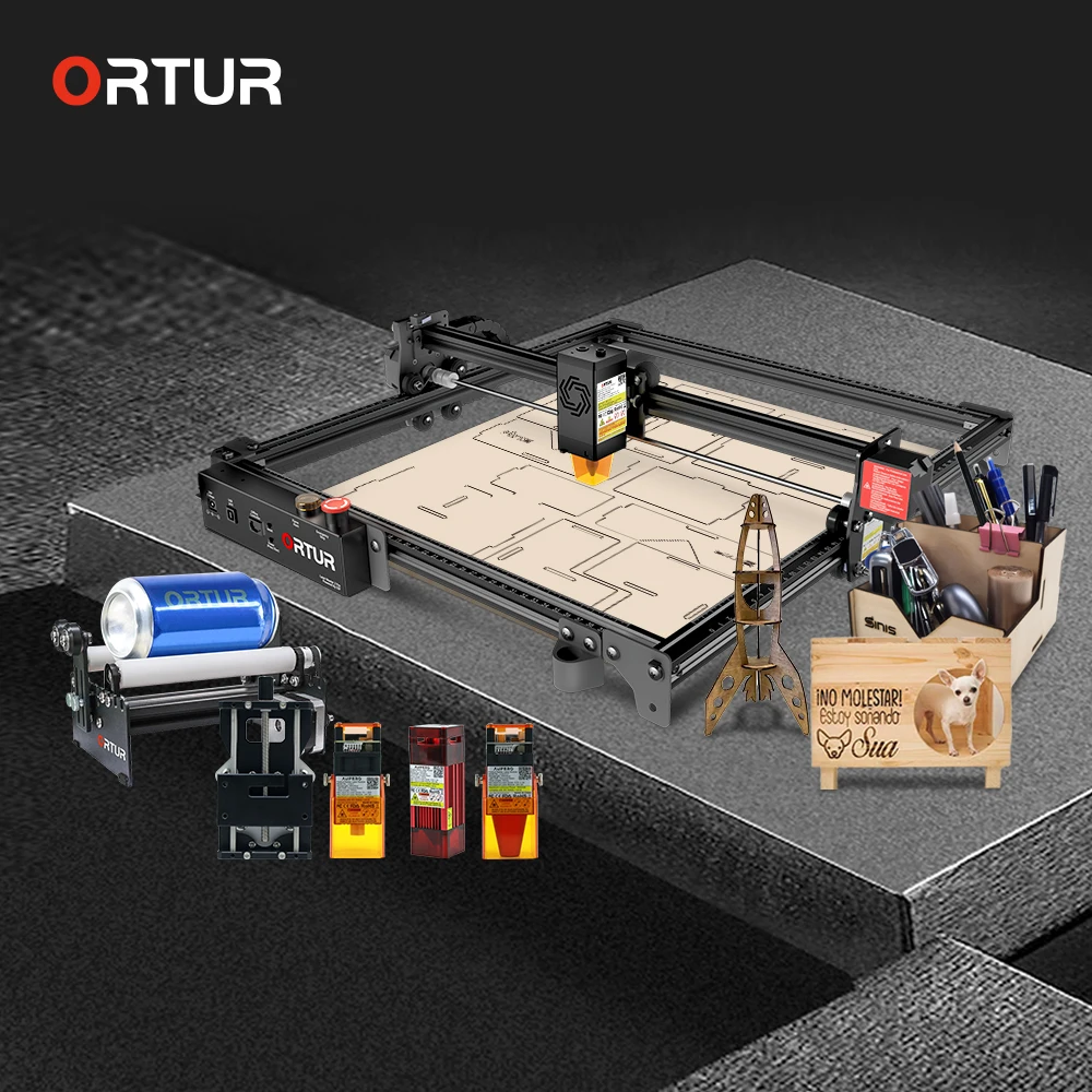 CNC Laser Engraver ORTUR Lazer Master 2 Laser Engraving Cutting Machine Woodwork Business Machine Air Assist
