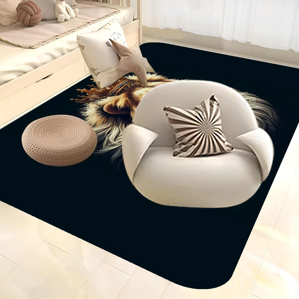 Tiger Lion Animal Wildlife Cartoon Kitchen Mat Cheaper Anti-slip Modern Living Room Balcony Printed Modern Home Decor 2