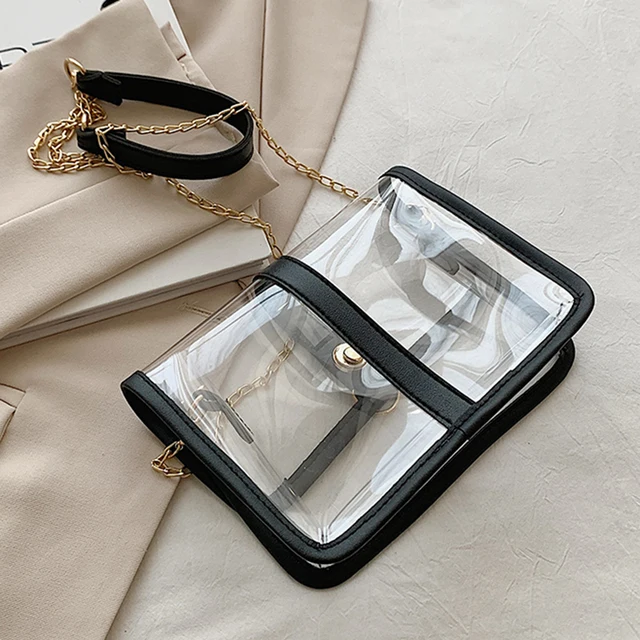 CHANEL TIMELESS TRANSPARENT PVC BANDOULIERE HAND BAG PURSE Plastic  ref.902026 - Joli Closet