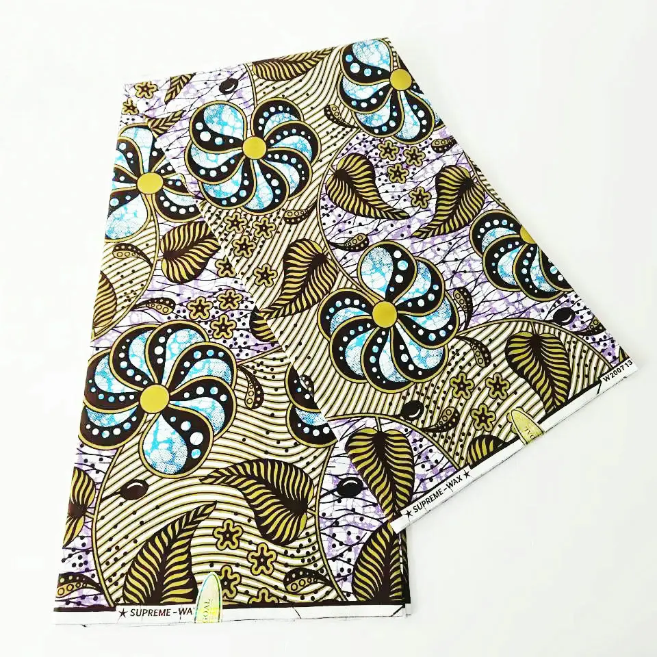 Item I3-4 100% cotton wax printed fabric