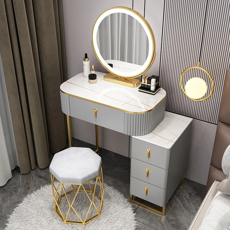 

Container Makeup Dressing Table Box Drawer Mirrors Whole Body Nordic Dressing Table Organizer Girls Penteadeira Headboards
