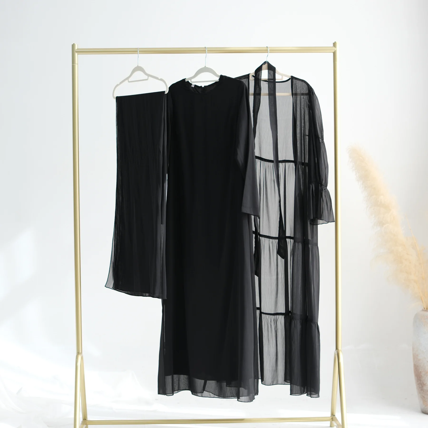 3pcs black