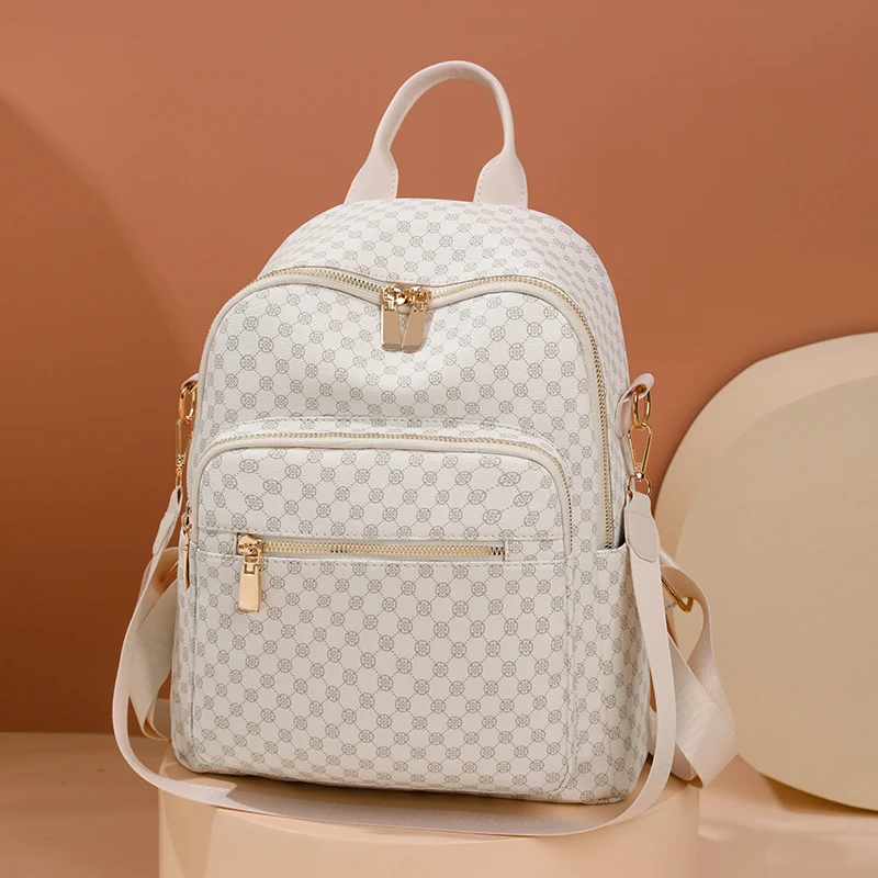 حقيبة ظهر مزدوجة بتصميم متطور من نسيج فاخر، متعددة...