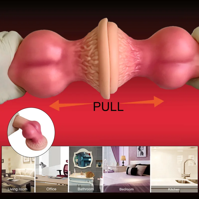 5 Sizes Realistic Dog Dildo Huge Penis Big Anal Plug Giant Monster Strap-on Cock Dick Dildos Adult Sex Toys for Men Women 18+ — view 5