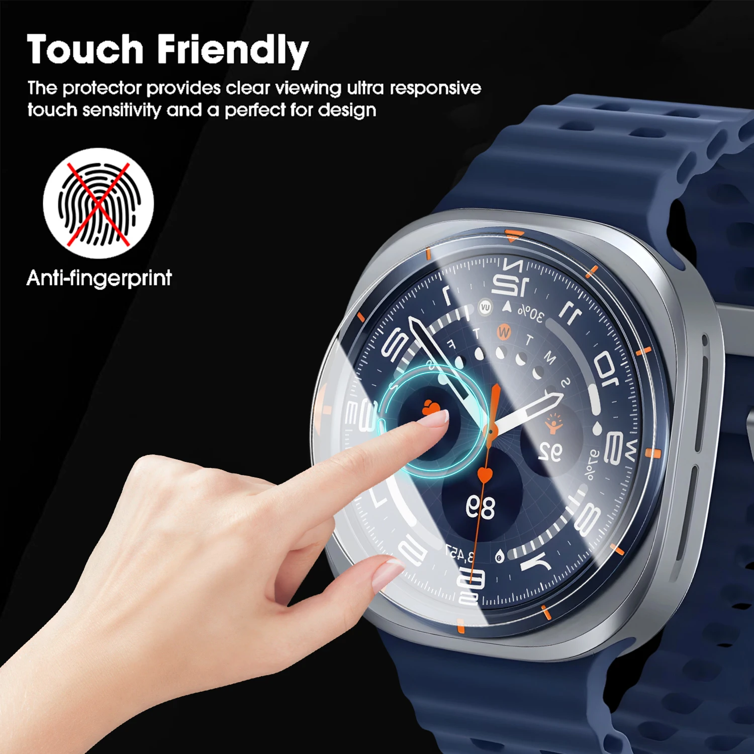 Premium 47mm Tempered Glass Screen Protectors - 9H Hardness and Explosion-Proof Film