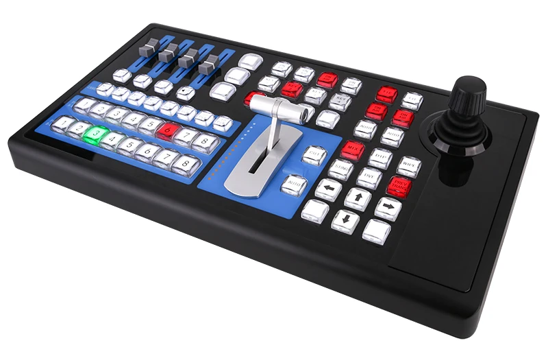 MIDI Vmix Controller USB Vmix Console VISCA Pelco PTZ Camera Joystick Controller RS232 RS422 RS485 USB plug and play