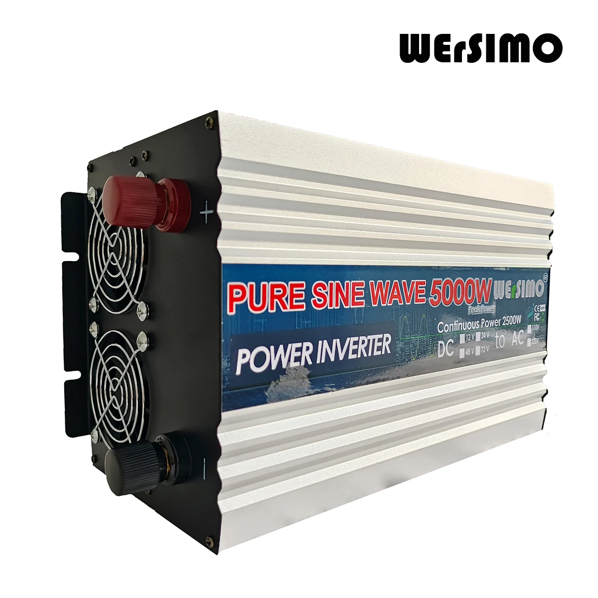 Hot Power Inverter A Onda Sinusoidale Pura Picco 5000 Watt Dc 12V 24V 48V 60V A Ac 220V Potenza Continua Rms 2500W Sistema Domestico Off Grid