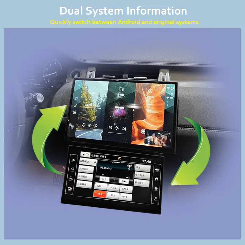13-Inch Android 14 Smart Car System For Range Rover Evoque L538 2012 To Car Radio Multimedia Player Carplay AC Panel Screen