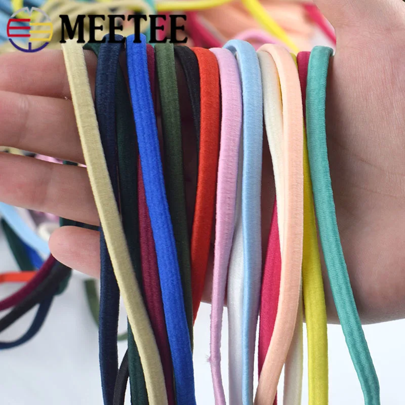 

Meetee 5/10/20 м 5 мм утолщенный цвет, эластичная ткань, толстые полосы, сделай сам, фоторемень, шитье, скрапбукинг, аксессуары EB018