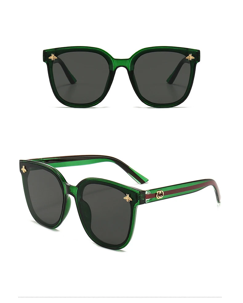 Classic Vintage Fashion Square Oversized Sunglasses Women Men Luxury Brand Designer Travel Big Frame Trend Sun Glasses UV400 reader sunglasses