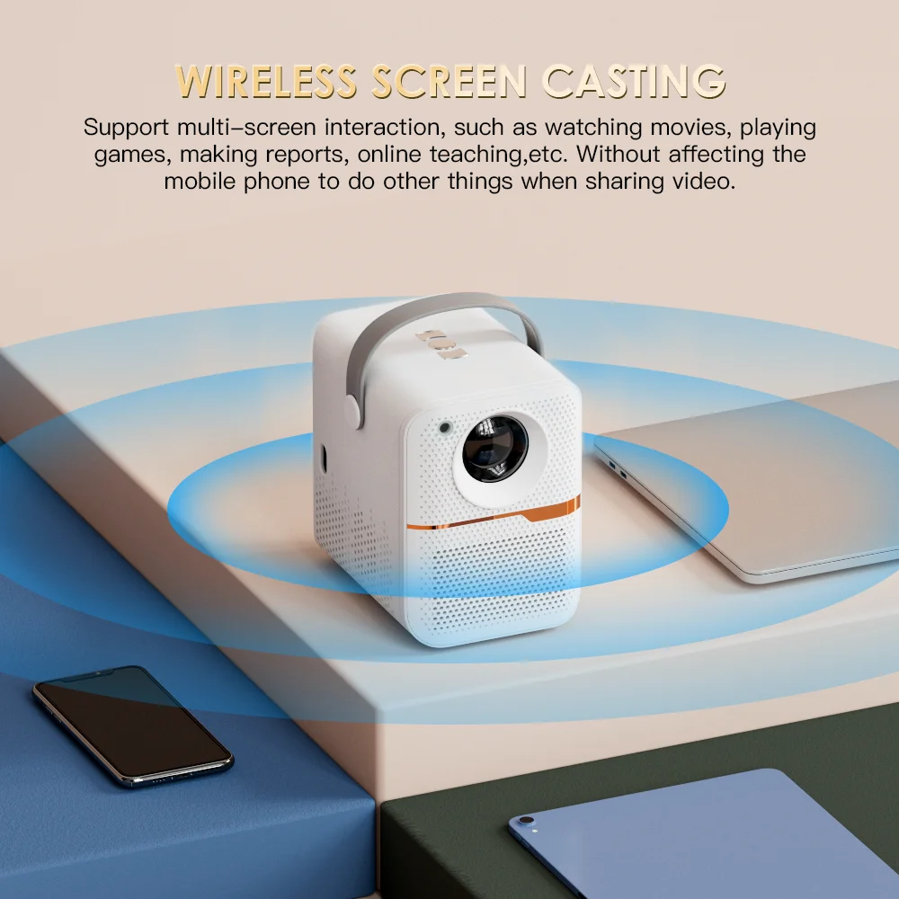 Android10 4K HD Projector H700 300ansi WiFi BT Support 1080P Video P10 Smart Portable Projector Outdoor Home Cinema Theater
