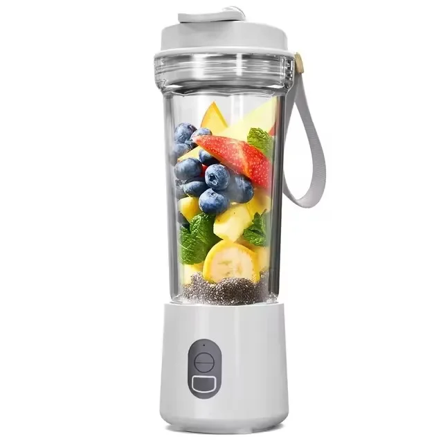 Portable Blender Electric Juicer Fruit Mixer for Kitchen Shakes Smoothies Rechargeable Juice Bottle with 500ml Cup 4000mAh 180W 6