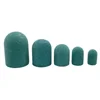 5pcs Nail Sanding Caps With Rubber Pedicure Polishing Sand Block Electric Pedicure Burr Foot Cuticle Tool Drill Accessories 2