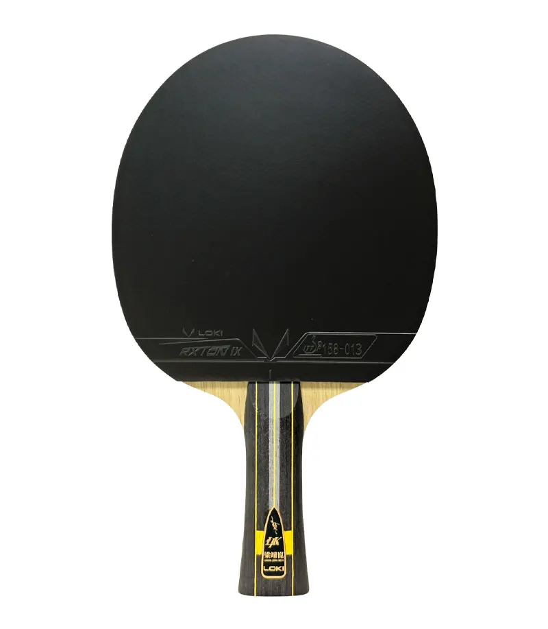 LOKI Professioneller Tischtennisschläger Basalt-Carbon-Klinge mit LOKI Premium-Gummi Vorgefertigter Tischtennisschläger mit Hülle – Detail 6
