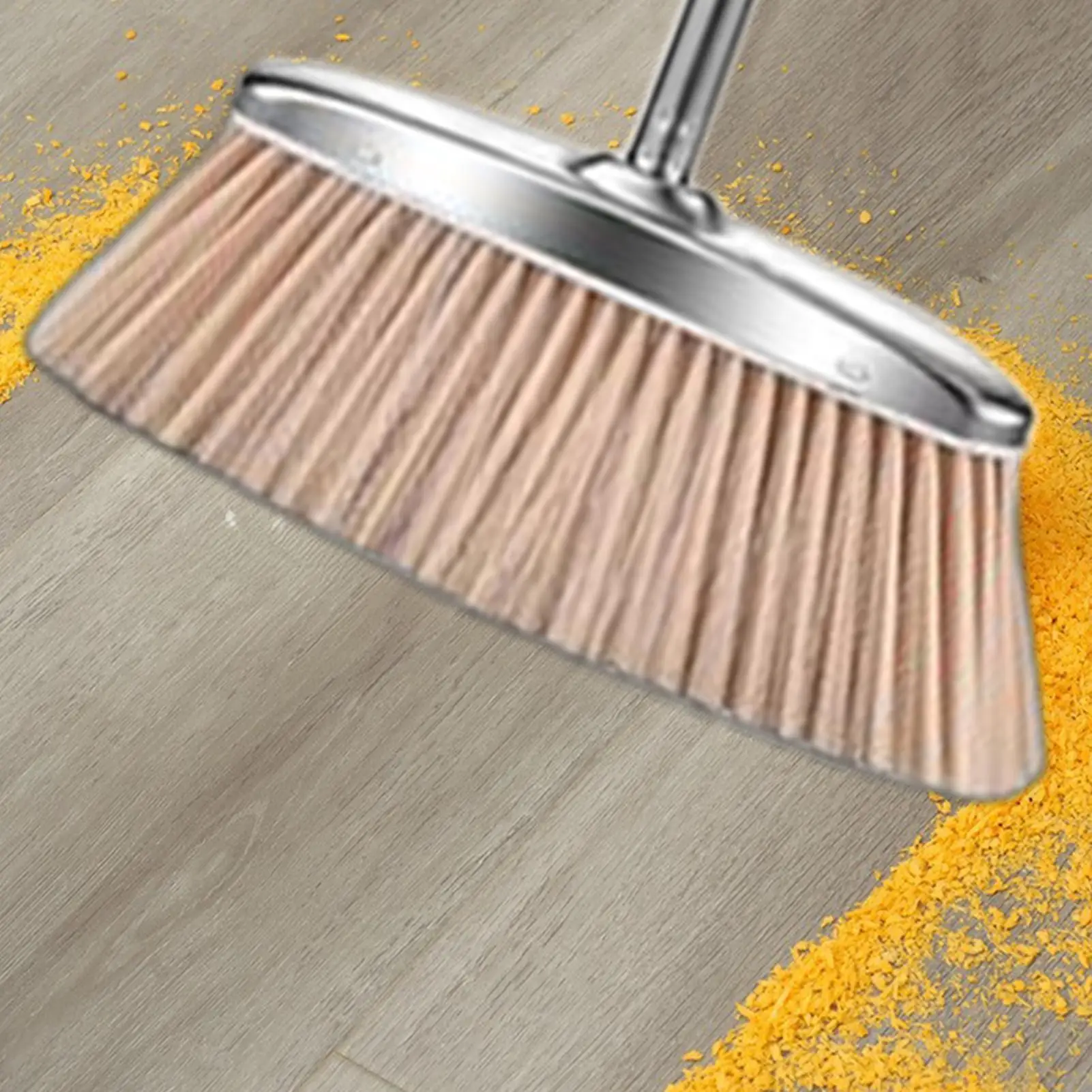 빗자루와 쓰레받기 세트 스테인레스 스틸 쓰레받기 주택 소유자 거실 침실 연구를위한 스테인레스 스틸 바닥 청소 도구