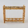 Tabletop Decoration Test Tube Bamboo Wood Propagating Station Rack Hydroponic Plants Flower Bud Planter Glass Vase Terrarium 2