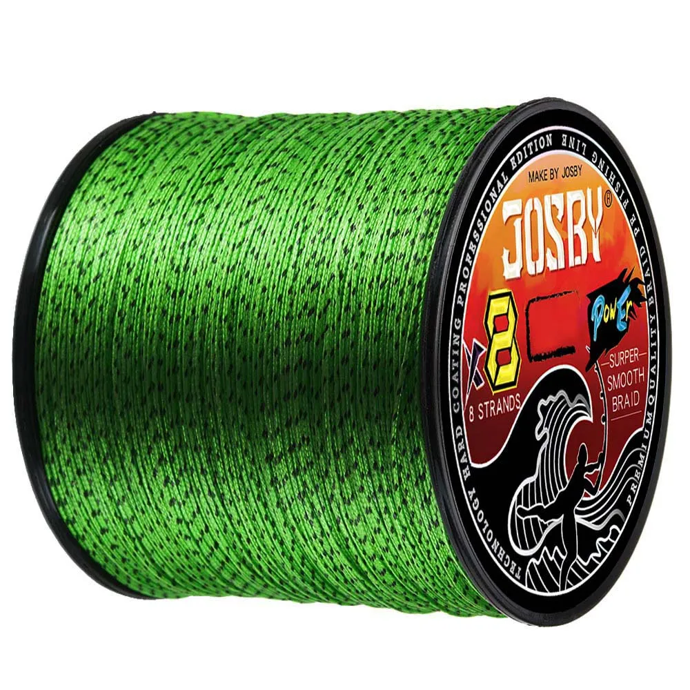 JOSBY Japan 8X 8 Strands Braided Fishing Line 100M 300M 500M Multifilament Speckled PE Wire Fly Sea Saltwater Freshwater Pesca 2