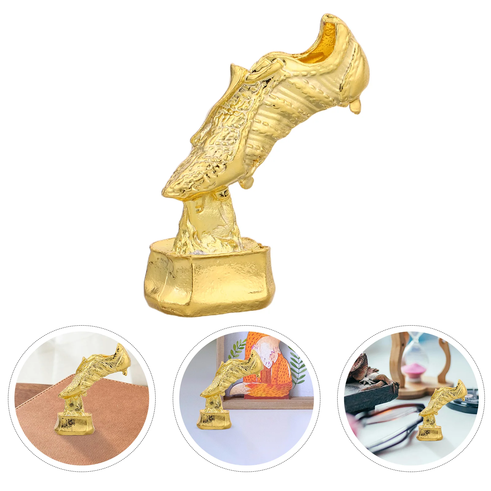 Soccer Trophies Keychain Golden Soccer Boot Trophy Award Shoes Trophies Player Trophy Cup For Team Award Ceremonies Games
