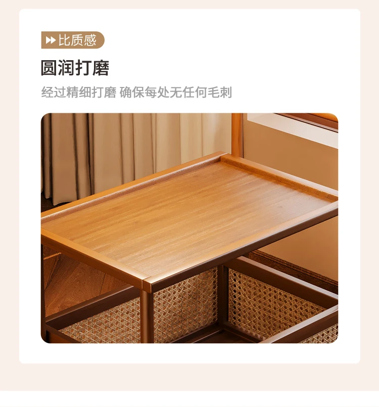 Nan Bamboo Multi-Layer Storage Cart