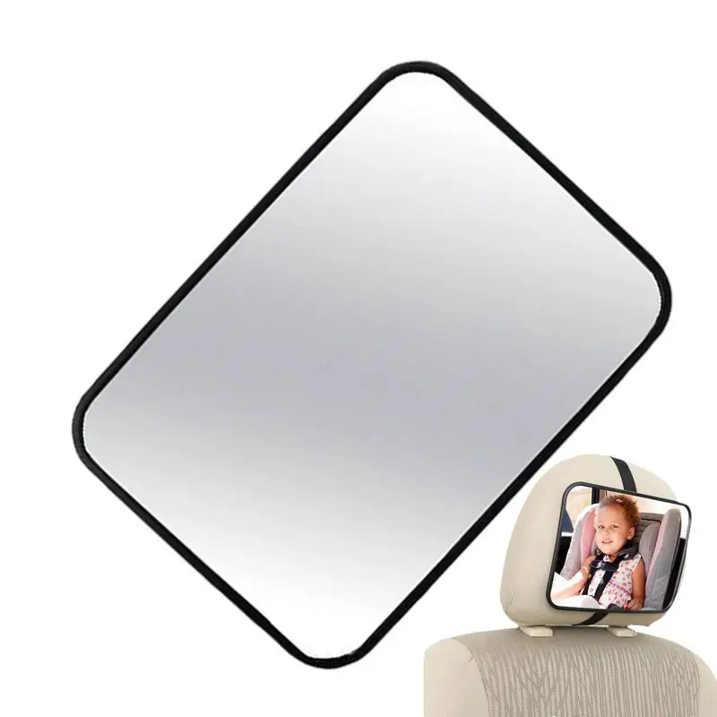 

Car Rear Seat Mirror Sturdy Forward Facing Safety Mirror Wide Angle Adjustable Mirror For Car Interiors Decor Accessories