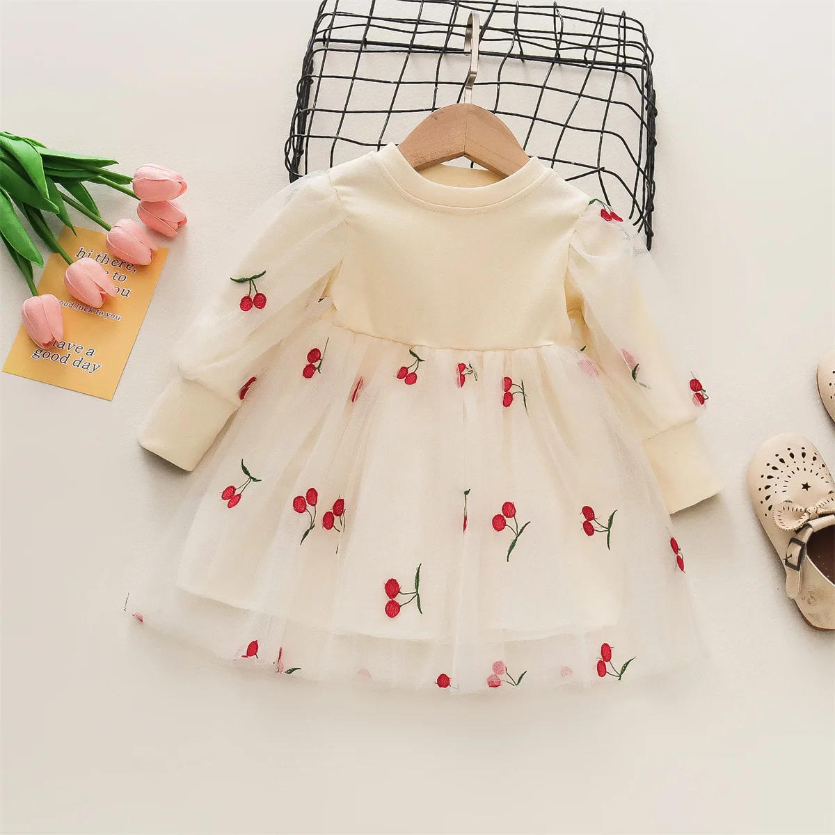 open lace back dress Baby Girl And Toddler Butterfly Flower Birthday Party Princess Dress   marryshe