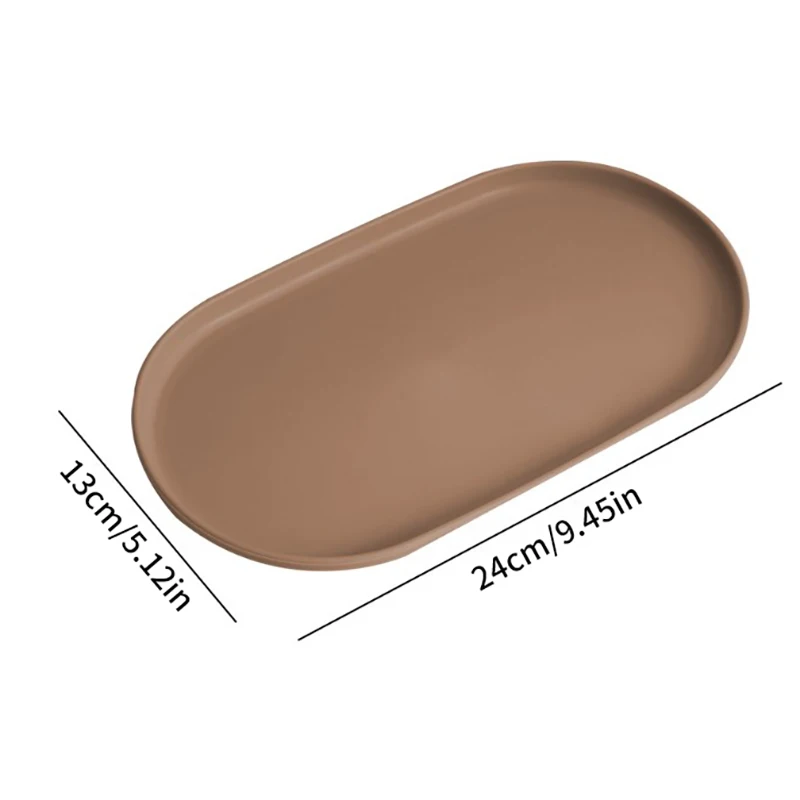 1/4PCS PP Oval Tray Dim Sum Small Plate Nordic Ins Dumpling Plate Dessert
