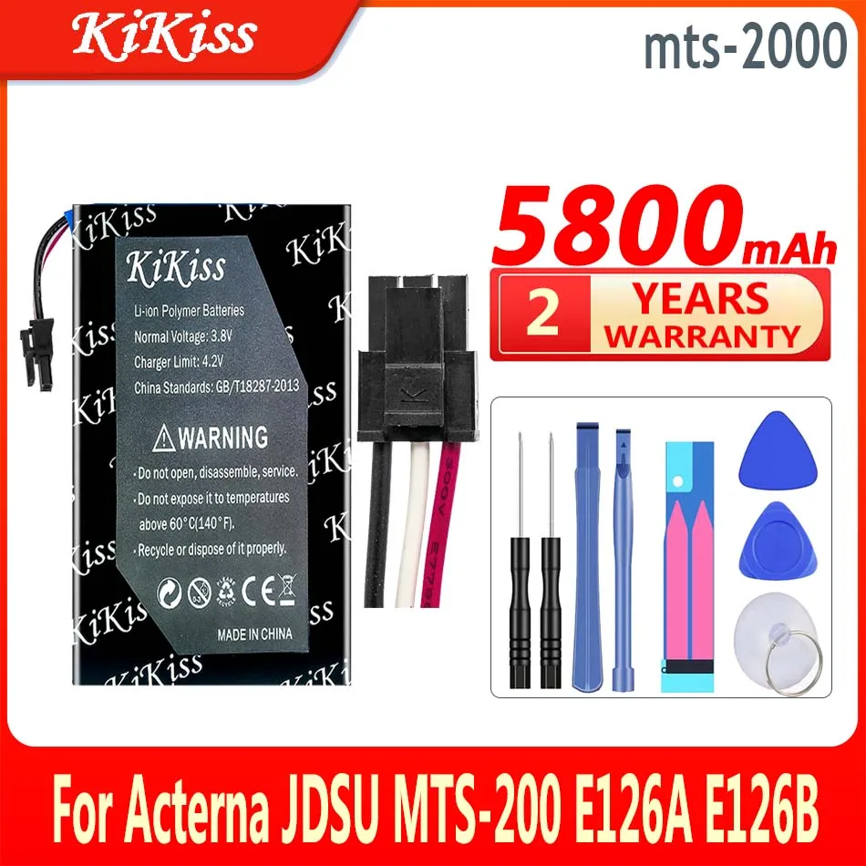 

KiKiss Battery mts2000 (636395) 5800mAh For Acterna JDSU MTS-2000 VIAVI Smart OTDR E126A E126B High Capacity Bateria