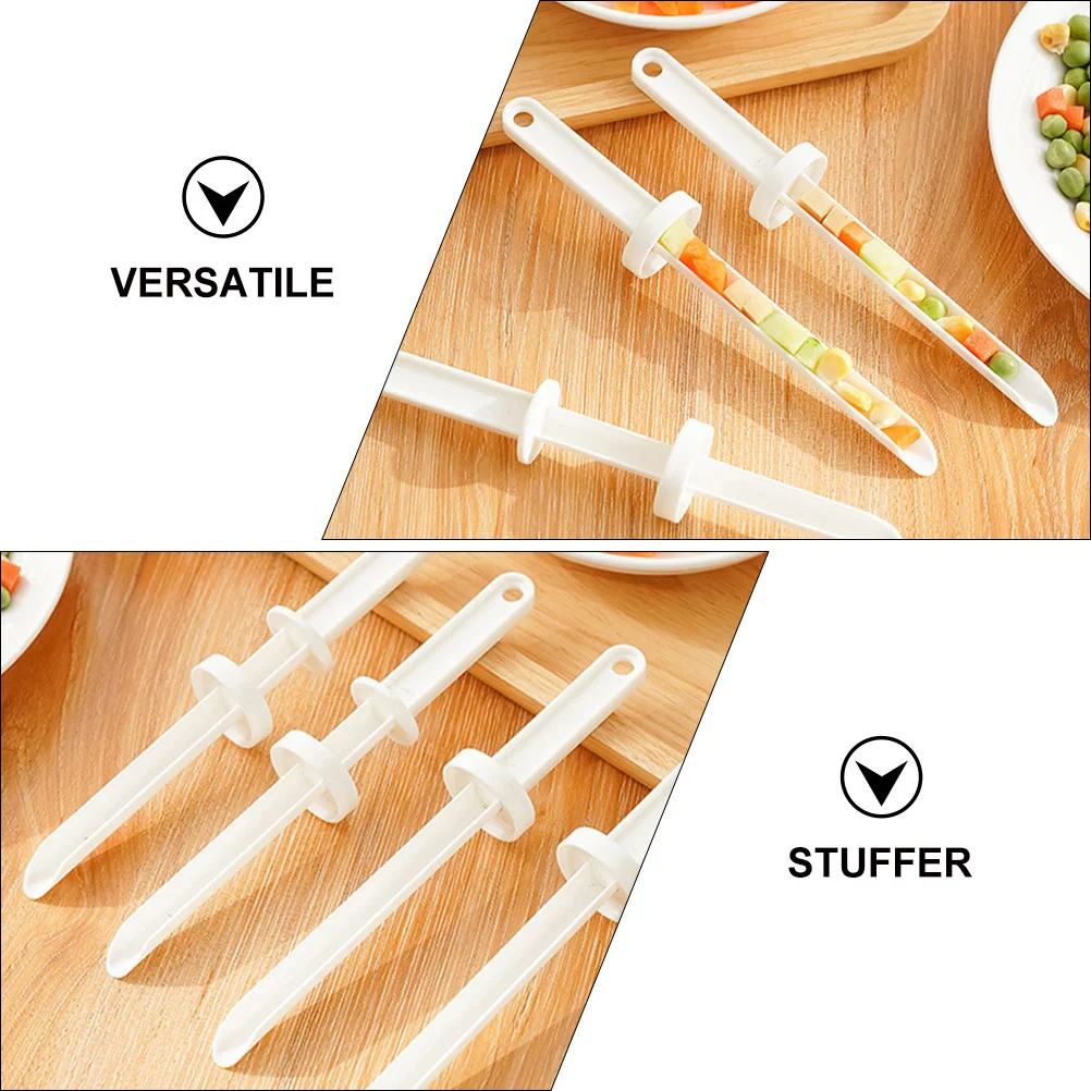 4 Pcs Meat Marinade Injector Kitchen Fish Intestine Corer Handheld Filling Barbecue
