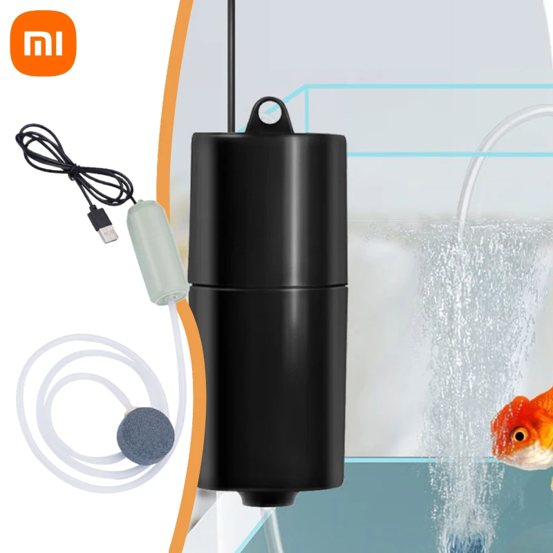 Xiaomi Portable Aquarium Oxygen Air Pump Fish Tank Usb Silent Air Compressor Aeratore Fish Tank Aquarium Oxygenator Accessori