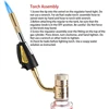 Turbo Torch Tips Gas Self Ignition Turbo Torch Regulator Brazing Soldering Welding Plumbing Tool Home Accessory 5