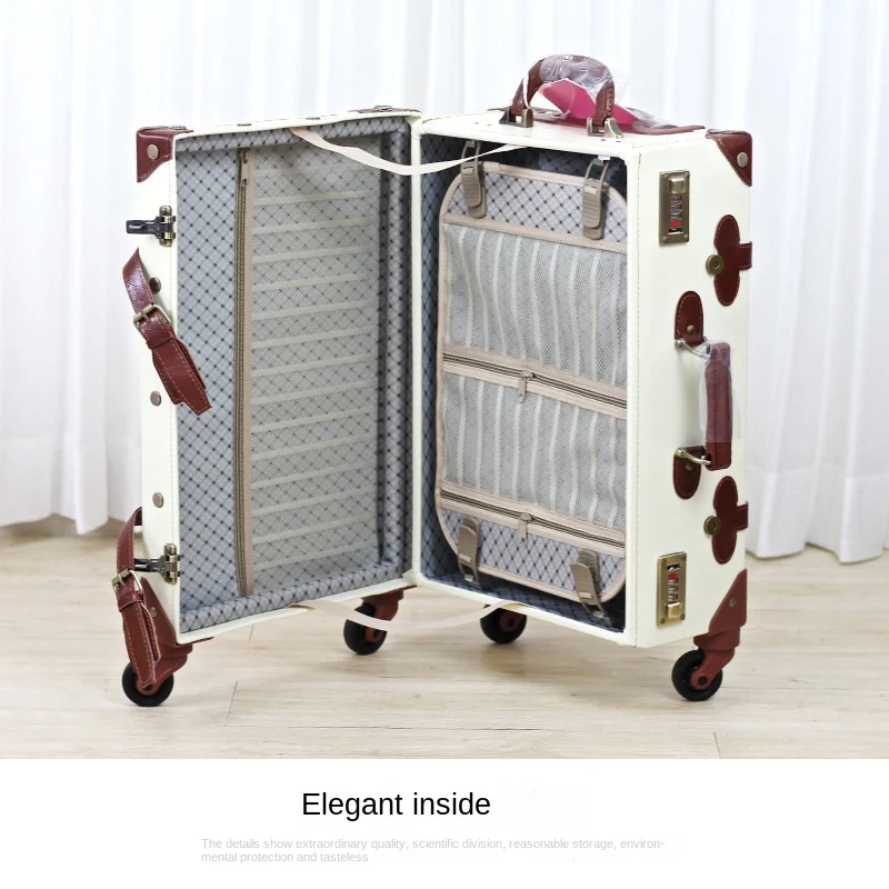 Suitcase Large Size Luggage Capacity LuggageTravel  Suitcase With Wheels 20-Inch Trolley Case Carry On Fashion Retro
