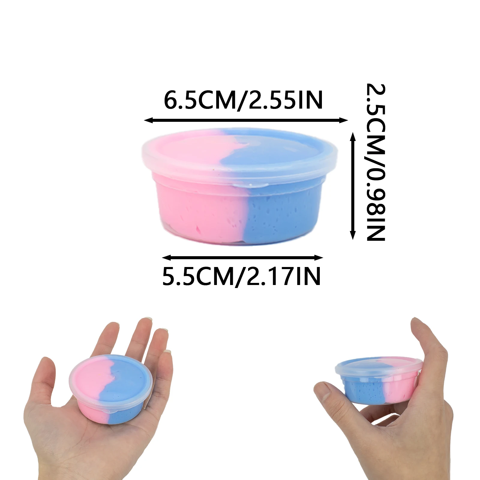 60ml Color Unicorn Fluffy Slime Glue Butter Cotton Mud Modelling Diy Candy Resin Accessories Slime Antistress Stress Relief Toy 2