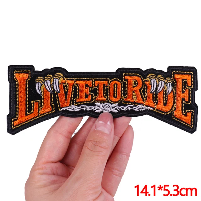 Toppe Termo-adesive Ricamate Akacha - Stile Biker E Punk Per Zaini E Jeans - Foto 6