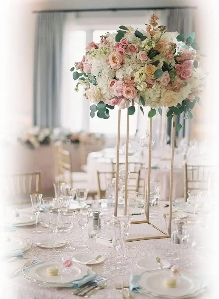 Gold Flower Stand Centerpieces 6