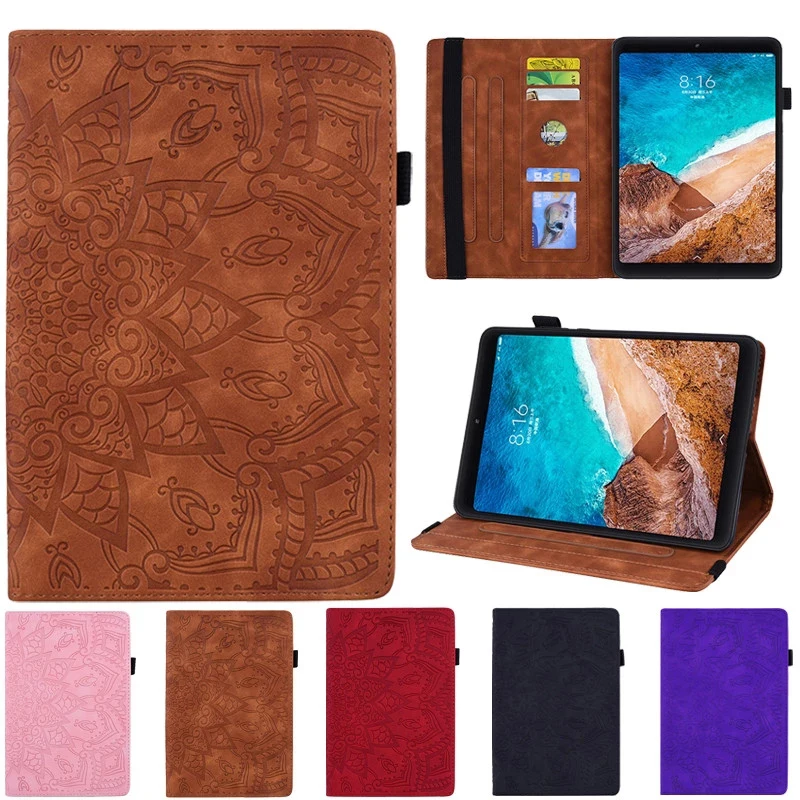Flor em Relevo Case Tablet para Xiaomi mi Pad Plus mi Pad Pro Pad6 Estojo Flip para Xiaomi Redmi Pad se 3d