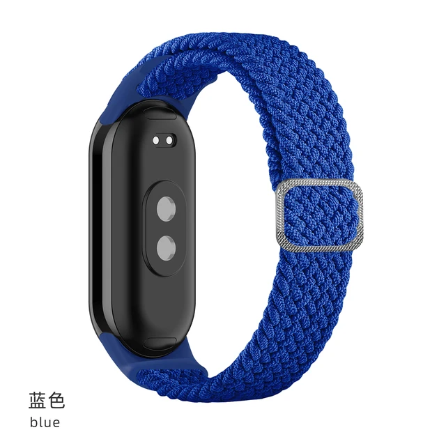 Correa Trenzada Para Xiaomi Mi Band 8, Correa De Reloj De Nylon Elástico  Ajustable Solo Loop. Correa De Reemplazo Para Miband 8 Nfc, Negra, Mode de  Mujer