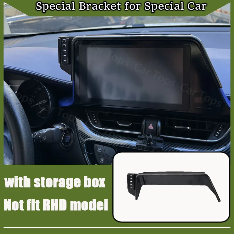 Phone Holder Mobile Phone Holder For Toyota C-HR AX50 CHR AX10 ~ Screen Car Mobile Phone Holder GPS Bracket Gravity Mount Support Auto Stand Accessories