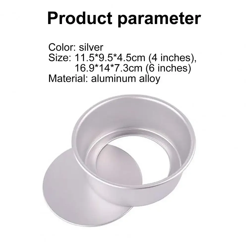 4Inch/6Inch Round Cake Pan Removable Bottom Nonstick