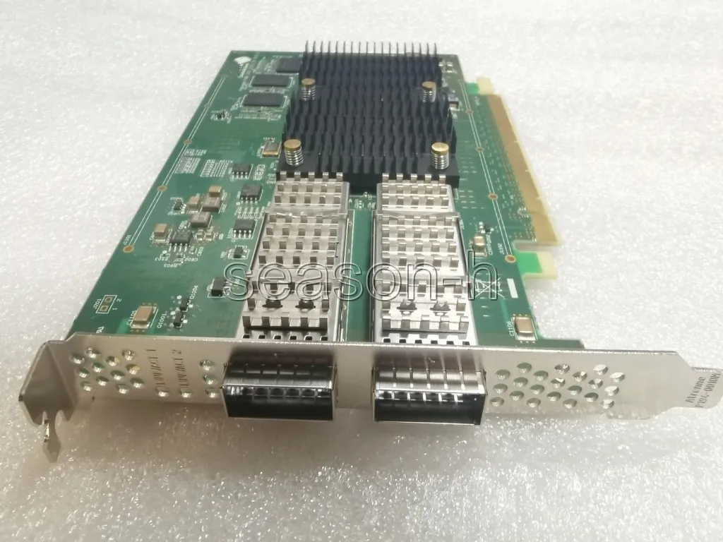 T62100-CR 듀얼 포트 네트워크 카드, PCIe 100Gbit, 2x QSFP28