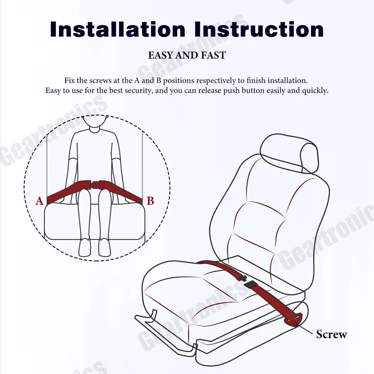 Extra Long 2 Point Lap Seat Belt For Motorhome Adjustable Safety Strap Black New: 3 - 5 Days Free Delivery Only UK